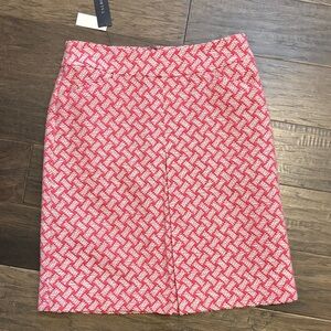 Talbots Elegant Pink Tweed Skirt Size 2 NWT